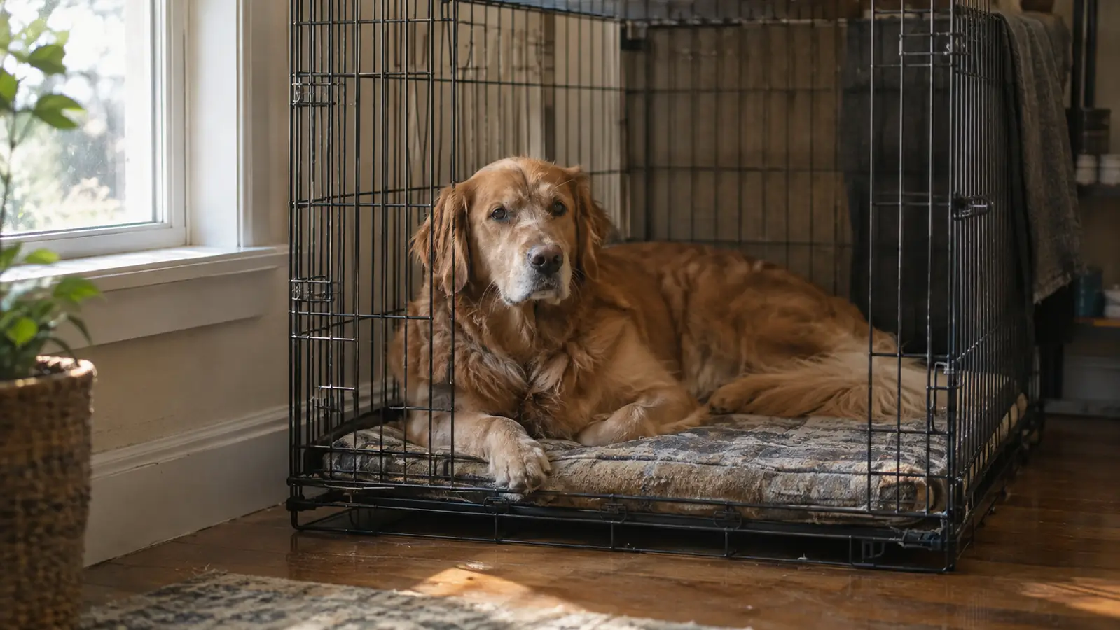 How to Crate Train a Nervous Guest Dog With a Wire Crate