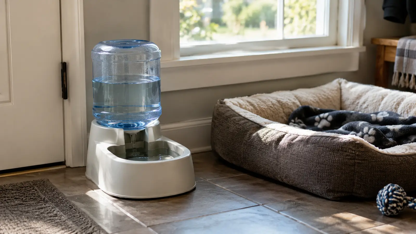 How to Keep Fresh Water Out for Guest Dogs All Day With a Gravity Waterer