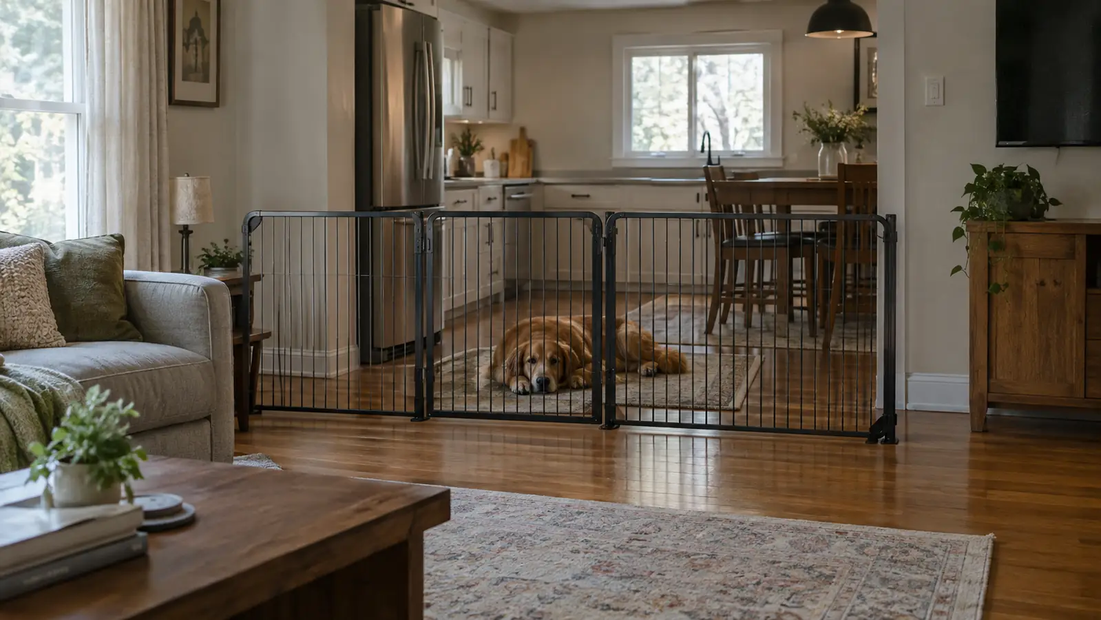 How to Split a Room Safely for Guest Dogs With a Pet Gate